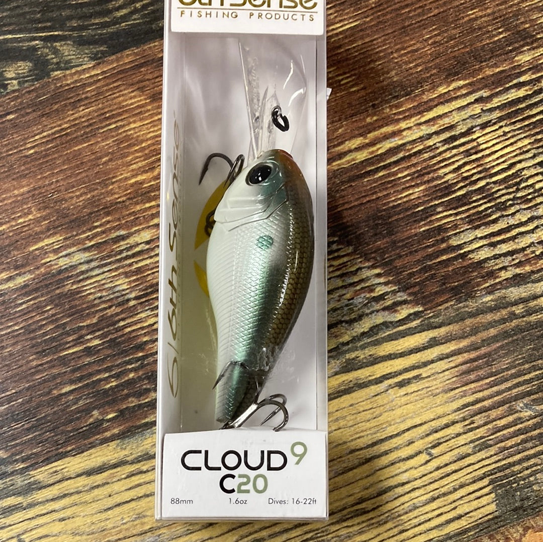 6th Sense Cloud 9 C20 - 1.6 oz. Shad Treuse