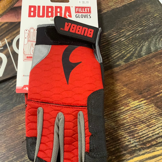 BUBBA Fillet Gloves - Red/Black