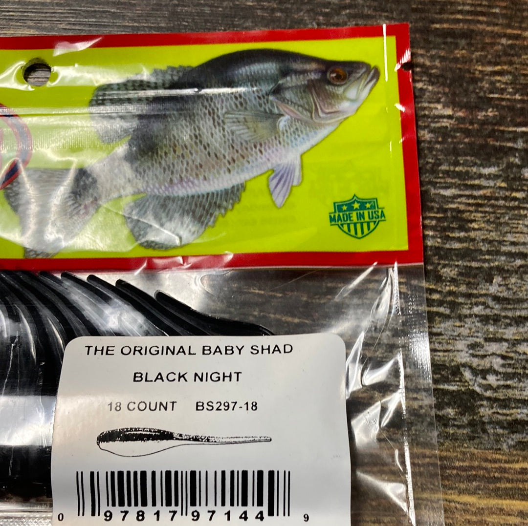 Bobby Garland Baby Shad 2" Black Night