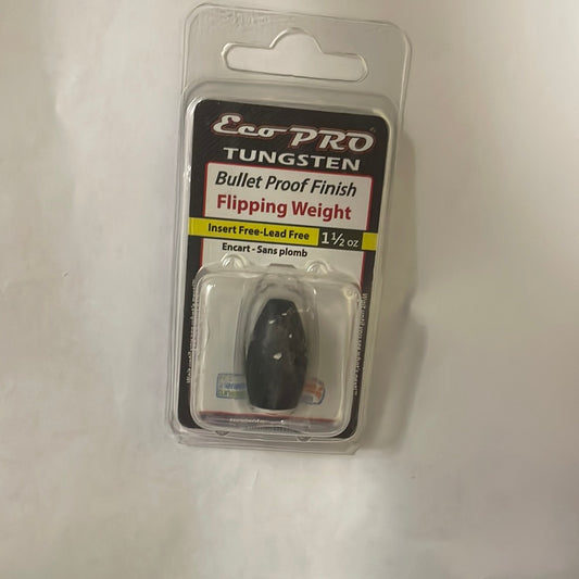 Eco Pro Tungsten Bullet Proof Finish Flipping Weight 1 1/2 oz. Black