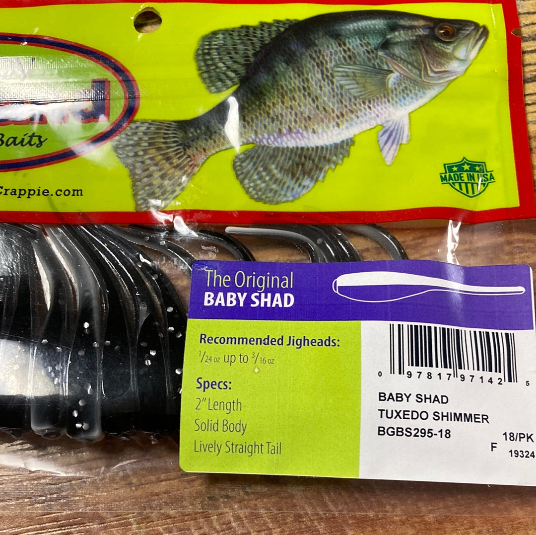 Bobby Garland Baby Shad 2" Tuxedo Shimmer