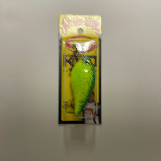 Strike King KVD 4.0 Dives to 6’ Chartreuse Blue Black Splatterback