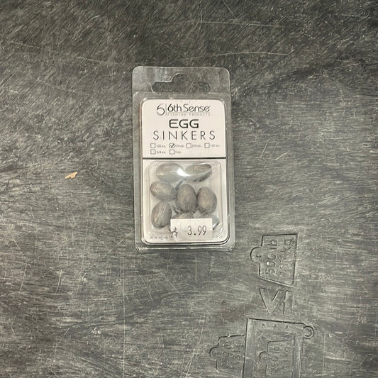 6th Sense Egg Sinkers 1/4 oz. Raw