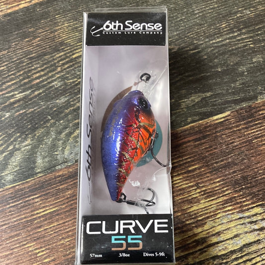 6th Sense Curve 55 - 3/8 oz. Crackle Craw