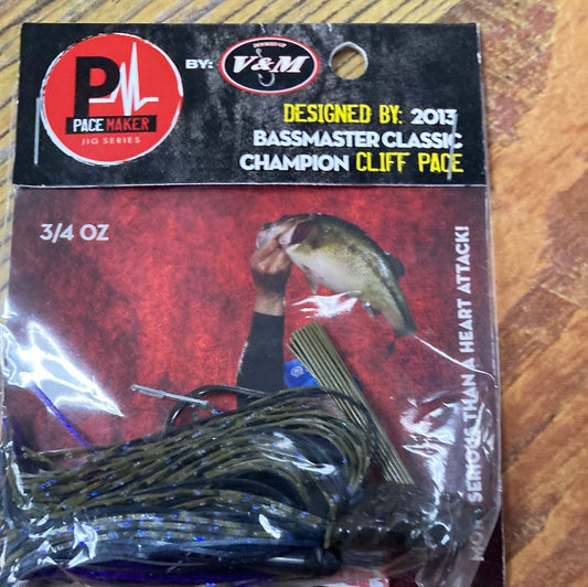 V&M Pacemaker Flippin jig 3/4 oz. Bama Bug