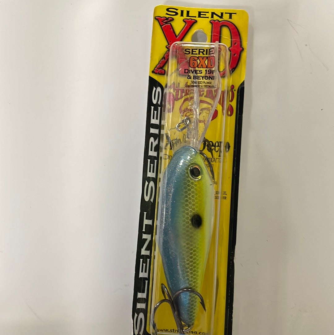 Strike King 6XD Silent Dives 19’ & Beyond Chartreuse Sexy Shad