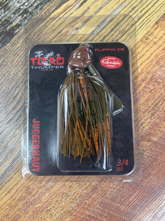 Toad Thumper Juggernaut Flipping jig 3/4 oz Bad Craw