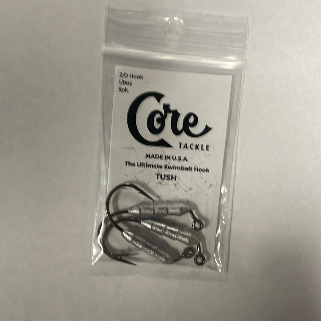 Core Tackle Tush 2/0 Hook 1/8 oz 2pk