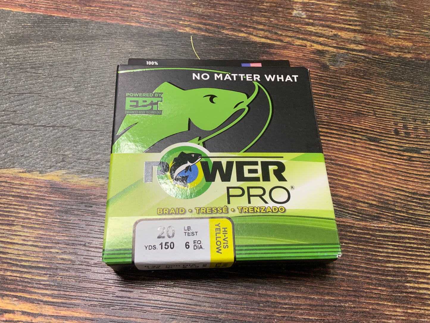 POWER PRO 20 LB 150 YD HI - VIS YELLOW