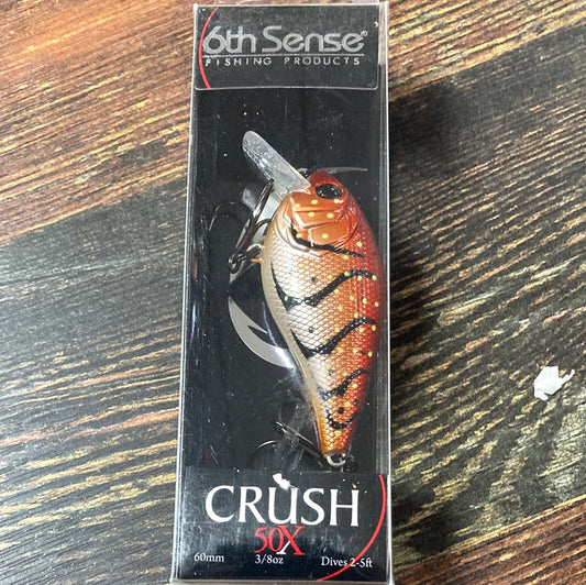 6th Sense Crush 50X - 3/8 oz. Crimson Craw