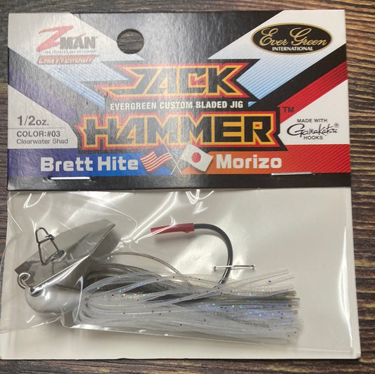 Z Man Jack Hammer Chatterbait 1/2 oz. Clear Water Shad