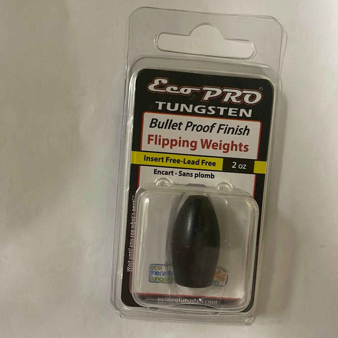 Eco Pro Tungsten Bullet Proof Finish Flipping Weight 2oz Black