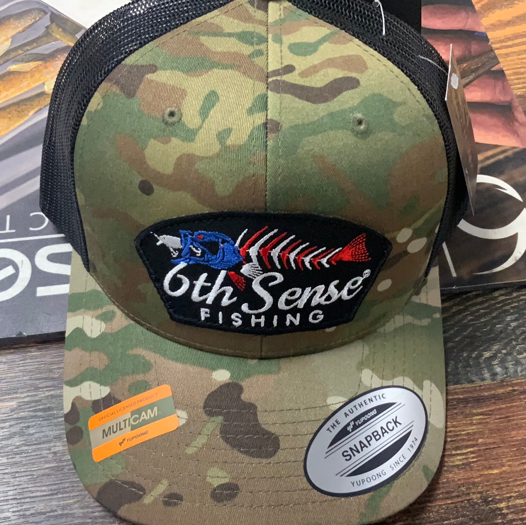 6th Sense Hat Fishing Camo/Blk