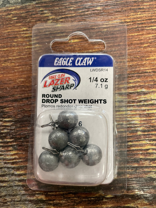 Eagle Claw drop shot weights 1/4