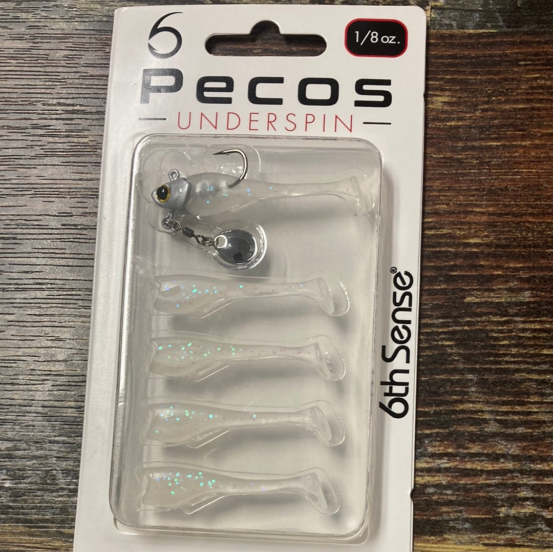 Pecos Under Spin 1/8 oz Ghost Ice minnow