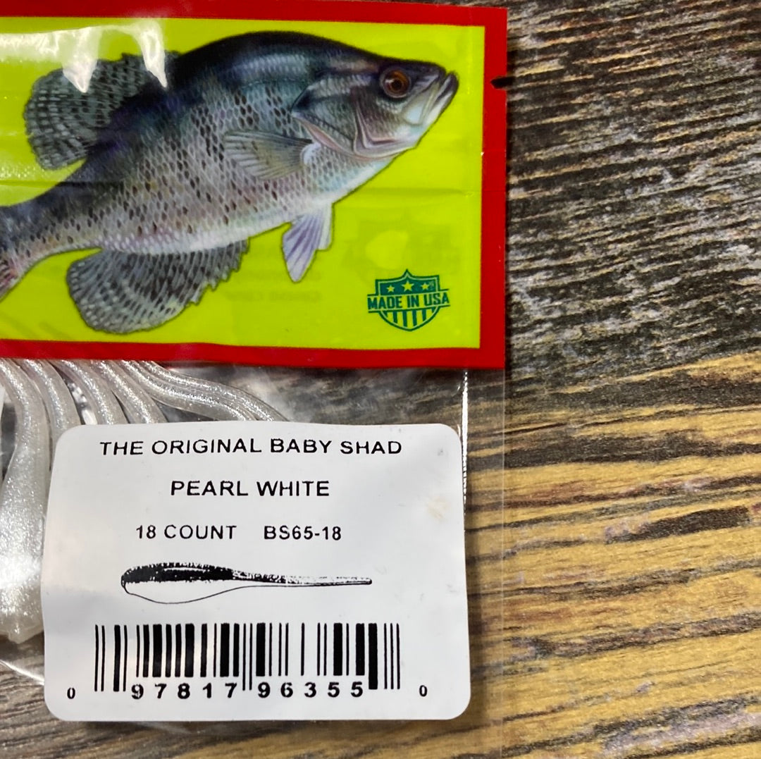 Bobby Garland Baby Shad 2" Pearl White