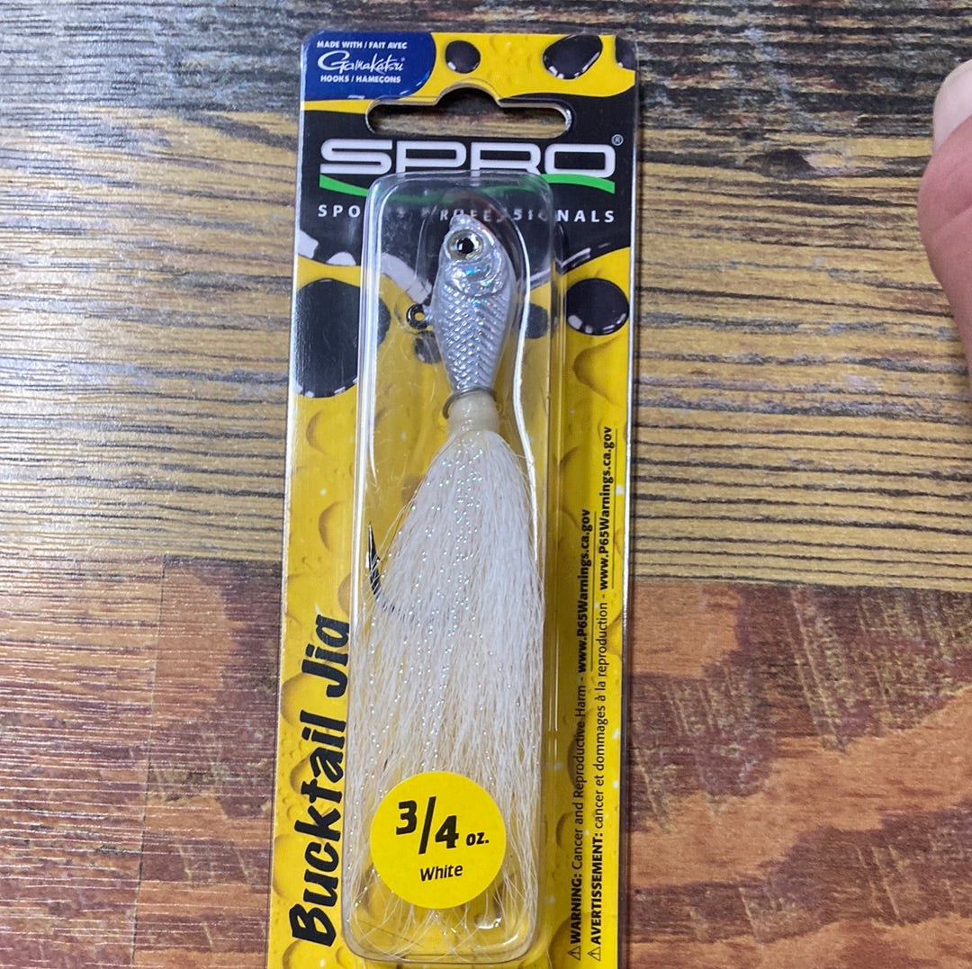 SPR SW BUCKTAIL JIG 3/4 OZ WHITE