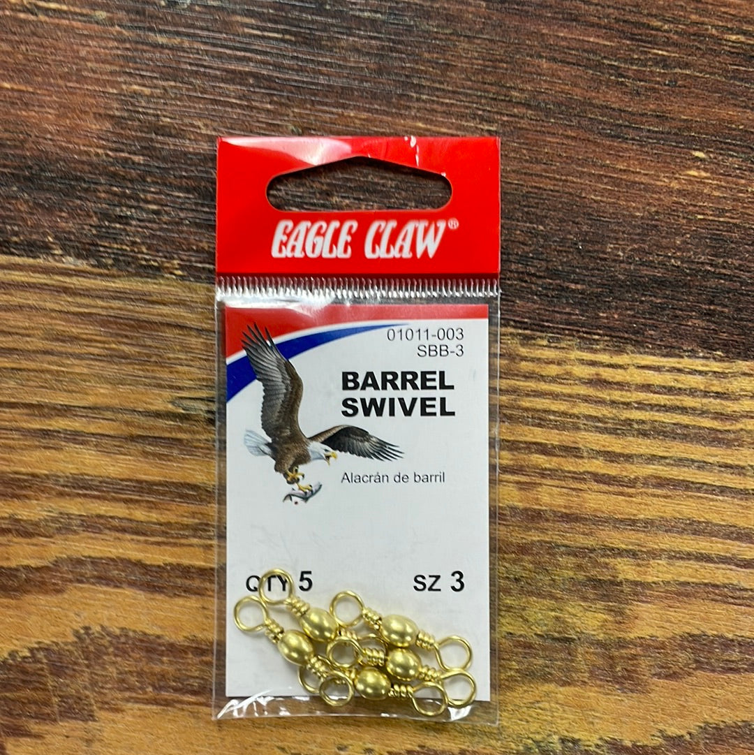 Eagle Claw Barrel Swivel Sz 3