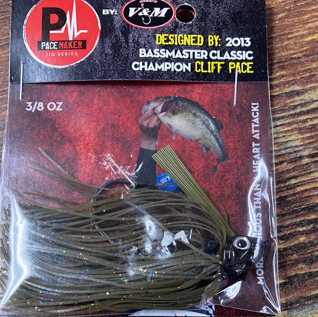 V&M Pacemaker Pulse swim jig 3/8 oz. Outlaw Magic