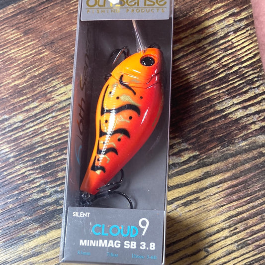 6th Sense Cloud 9 Mini Mag 3.8" 7/8 oz. Boiled Crawfish