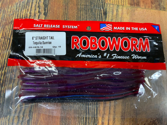 ROBOWORM STRAIGHT TAIL TEQUILA SUNRISE