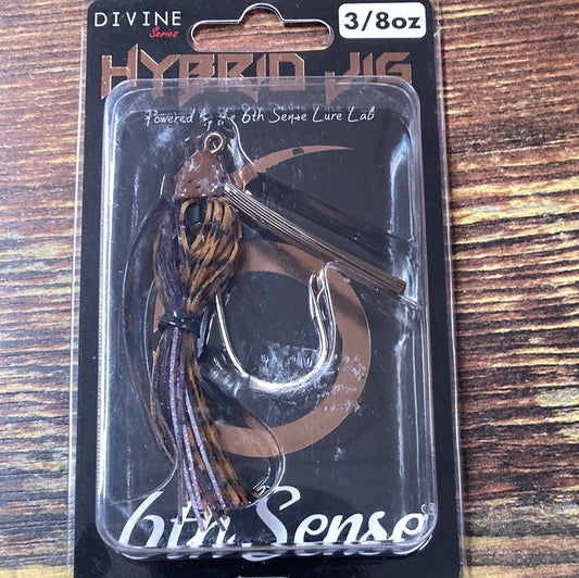 6th Sense Divine Hybrid Jig 3/8 oz. PB Smoke Jelly