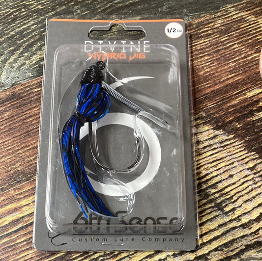 6th Sense Divine Hybrid Jig 1/2 oz. Black N Blue