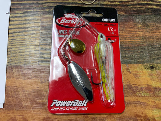 Berkley Power Blade Spinnerbait 1/2 oz. Wil Gold/Silver