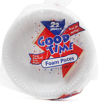 GOOD TIMES 9" PLATES 22CT