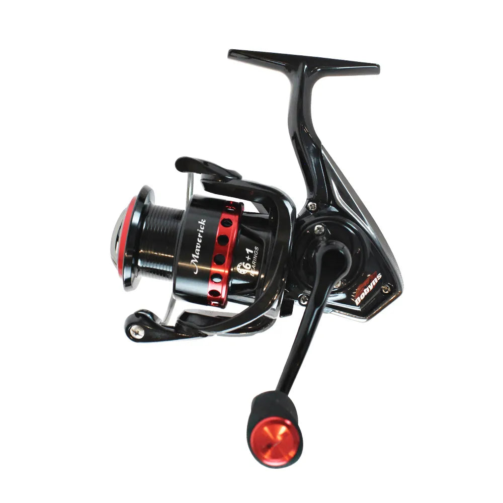 Dobyns spinning reel Rh/Lh MV2000 Red Spin 6BB-1RB