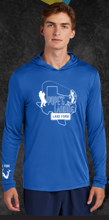 Pope's Landing Marina Hooded UV LS Shirt