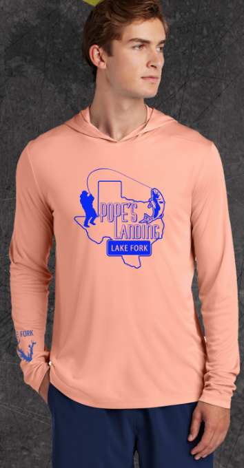 Pope's Landing Marina Hooded UV LS Shirt